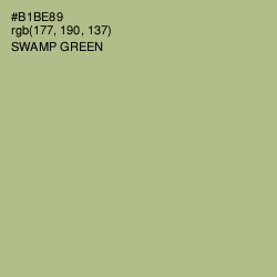 #B1BE89 - Swamp Green Color Image